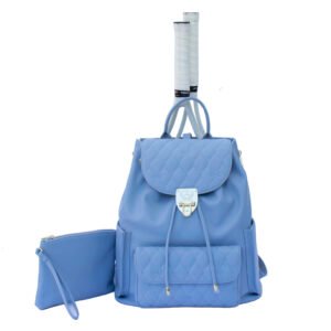 Hampton Embroidery Blue Tennis Backpack