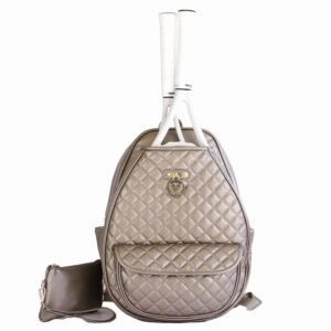 Monaco Argyle Pewter Tennis/Pickleball Backpack-Sling Bag